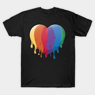 LGBT, LGBT Heart, LGBT Shirt, LGBT Love, LGBT Gift, Heart LGBT T-Shirt